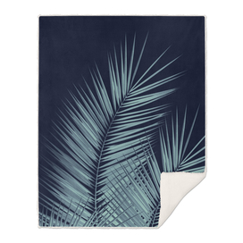 Navy Blue Palm Leaves Dream - Cali Summer Vibes #1 #tropical