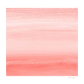 Touching Living Coral Watercolor Abstract #1 #painting