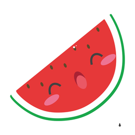 Watermelon red network fruit juicy
