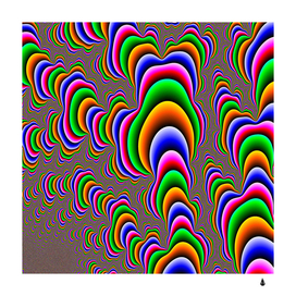 Fractal background pattern color