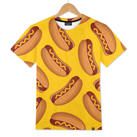 Hot Dog seamless pattern