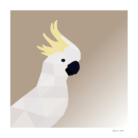 COCKATOO BIRD LOW POLY ART