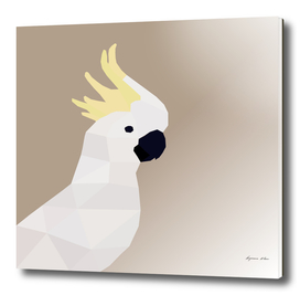 COCKATOO BIRD LOW POLY ART