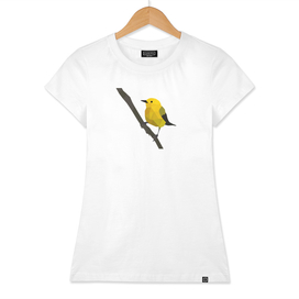 Prothonotary Warbler LOW POLY ART