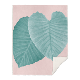 Love Leaves Evergreen Blush - Him & Her #2 #decor #art