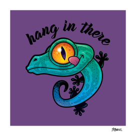 Hang In There Colorful Gecko