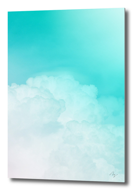 Happy Pastel Clouds | Turquoise