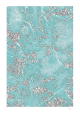 Glitter x Marble | Crystallized Mint