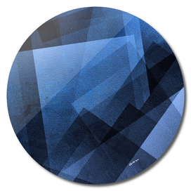 Cobalt Cubes - Digital Geometric Texture