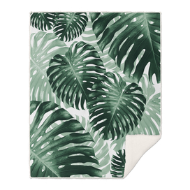 Tropical Monstera Jungle Leaves Pattern #1 #tropical #decor