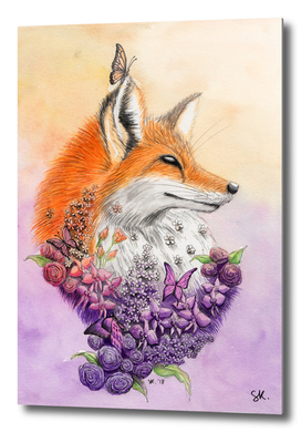 Fox and Flowers
