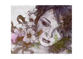 Cleopatra's Sling: Sunset (sweet eyes, flower girl portrait)