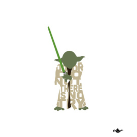 Typography of Yoda from Star  Wars