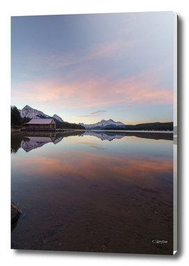 Maligne Lake at Sunrise, Jasper National Park, Canada