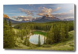 The Hearth Lake, in Banff National Park. Alberta, Canada