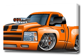 Custom Cartoon  Orange  Monster Truck