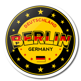 Berlin, Germany, Deutschland, yellow and black