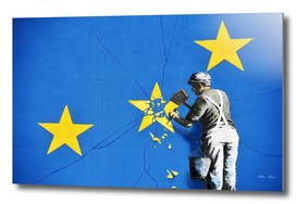 Banksy, Euro stars, edited, cut verion, Banksy poster