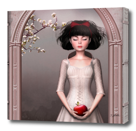 Snow White with apple