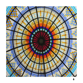 Background stained glass window