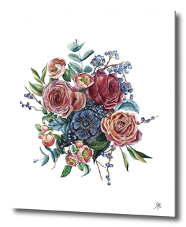 Watercolor floral PRINT