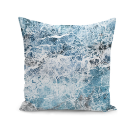 Sea foam blue marble