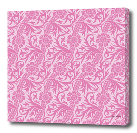 Custom White Geometric Shapes With Pink Background