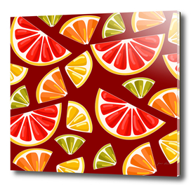 Custom Bright Fruit Pattern With Matching Backgrounds