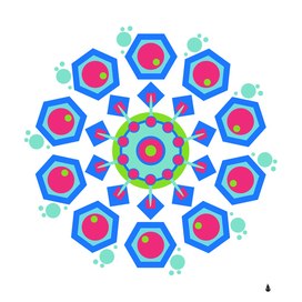 Mandala geometric design pattern