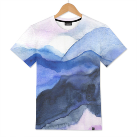 Mountains abstract watercolor