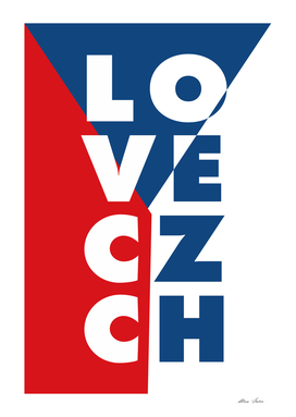 LOVE CZECH, Praha Prague, Czech Republic Poster, Canvas