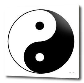 Yin Yang, black and white