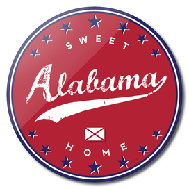 Alabama, Sweet Home, Alabama Poster, red version