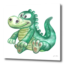 Custom Watercolor Alligator