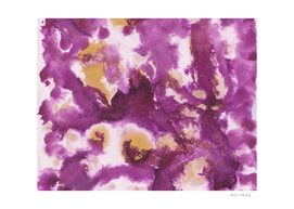 Pink Gold Abstract Painting #1 #ink #decor #art