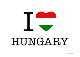 I LOVE Hungary, Magyar poster, Hungary, typography