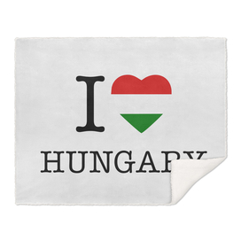 I LOVE Hungary, Magyar poster, Hungary, typography