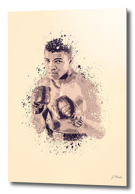 Muhammad Ali splatter