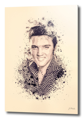 Elvis Presley splatter