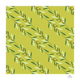 Olive branches pattern