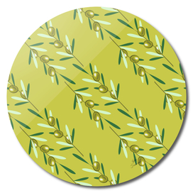Olive branches pattern
