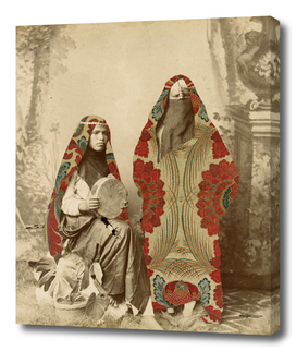 Two Egyptian Women - Collage