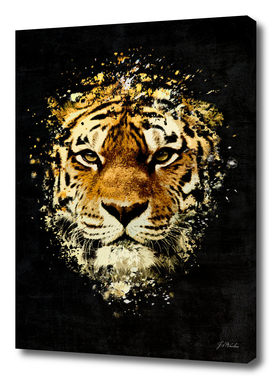 Tiger Splatter Painting
