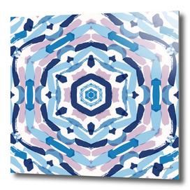 Blue Kaleidoscope Mandala