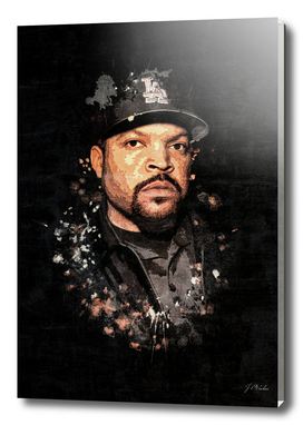 Ice Cube Splatter Painting
