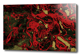 Original Marble Texture - Abstract Red