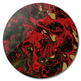 Original Marble Texture - Abstract Red
