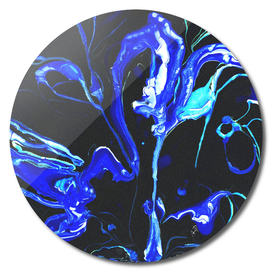 Original Marble Texture - Midnight Blue