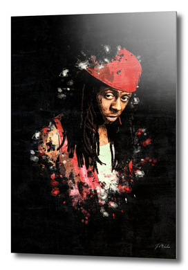 Lil Wayne Splatter Painting