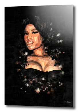 Nicki Minaj Splatter Painting